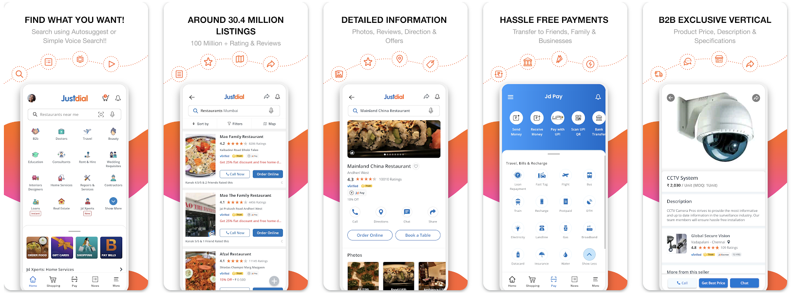 Justdial local search app